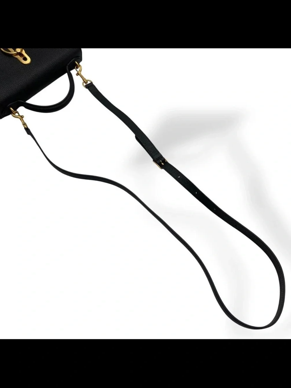 Mulberry Black Pebbled Leather Satchel with Gold Hardware